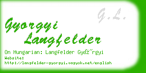 gyorgyi langfelder business card